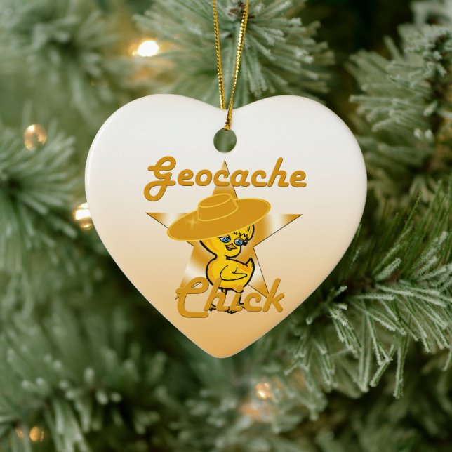 Geocache Chick #10 Keramikornament (Baum)