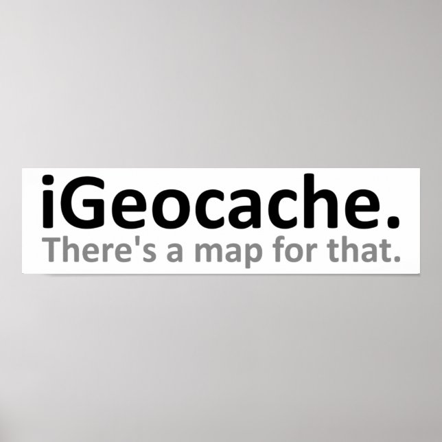 Geocache Funny Poster (Vorne)