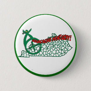 GEOCACHE KENTUCKY LANDKREISES & STAATEN BUTTON