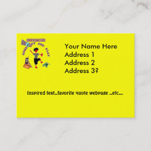 Geocache kommen heraus und spielen visitenkarte