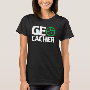 Geocacher Geo Cacher Symbol Treaser Cache Jagd T-Shirt