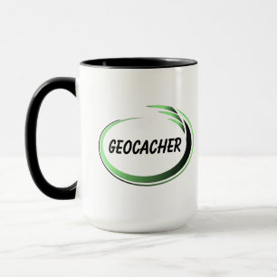 Geocacher Green Splash Tasse
