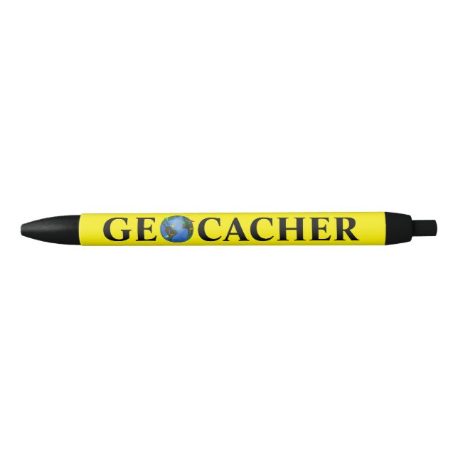 Geocacher Stift-Erde mit Geocaching kennzeichnet Kugelschreiber (Vorderseite)