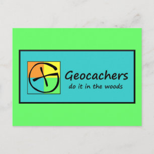 Geocachers Postkarte