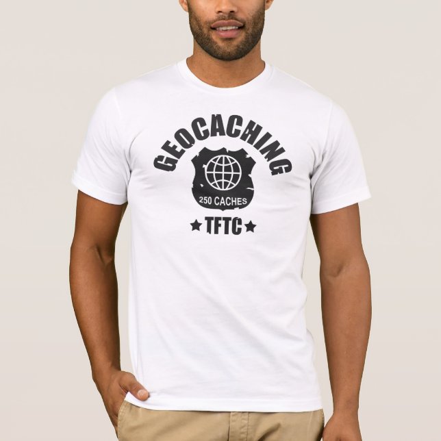 Geocaching "Award 250 Caches" T-Shirt (Vorderseite)