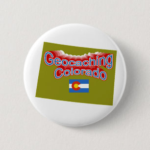 Geocaching Colorado Knopf Button