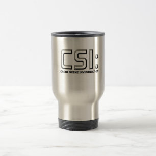 Geocaching CSI grafischer Entwurf rostfreie Tasse! Reisebecher