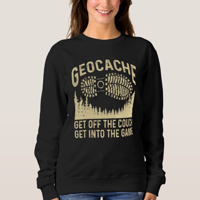 Geocaching für Männer Frauen Kinder Coole Geocache Sweatshirt (Vorderseite)