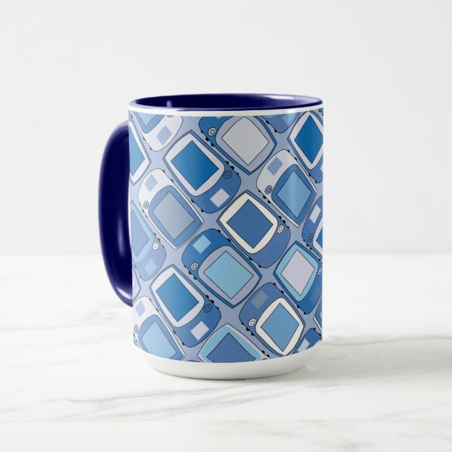 Geocaching-GPS-Navigationseinheiten Tasse (Vorderseite Links)