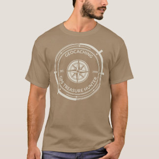 Geocaching GPS Treasure Hunter Compass T-Shirt
