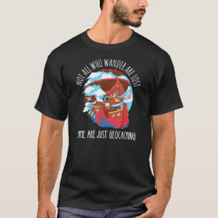Geocaching Pirate Schiff Geocacher nicht alle, die T-Shirt