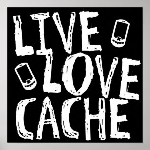 Geocaching-Poster in Live-Liebe Poster