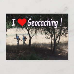 Geocaching-Postkarte: Wanderer Postkarte