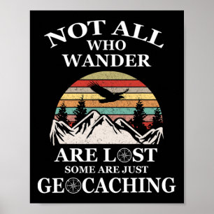 Geocaching-Produkt nicht alle, die Wander verloren Poster