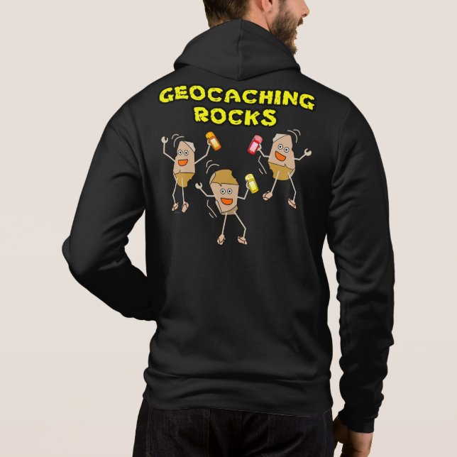 Geocaching Rocks Hoodie (Rückseite)