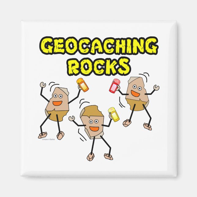 Geocaching Rocks Magnet (Vorne)