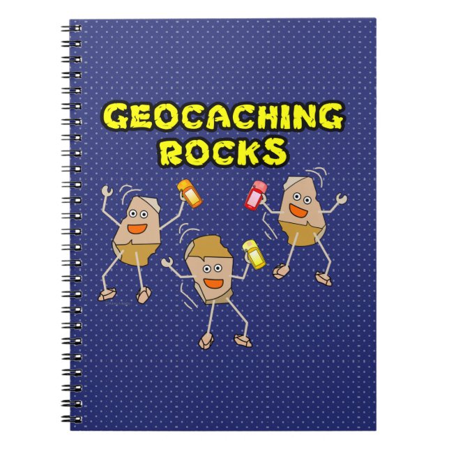 Geocaching Rocks Notizblock (Vorderseite)