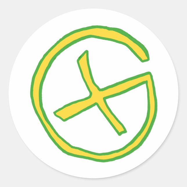 Geocaching Runder Aufkleber (Vorderseite)