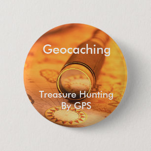 Geocaching Schatz-Jagd durch GPSswag-Button Button