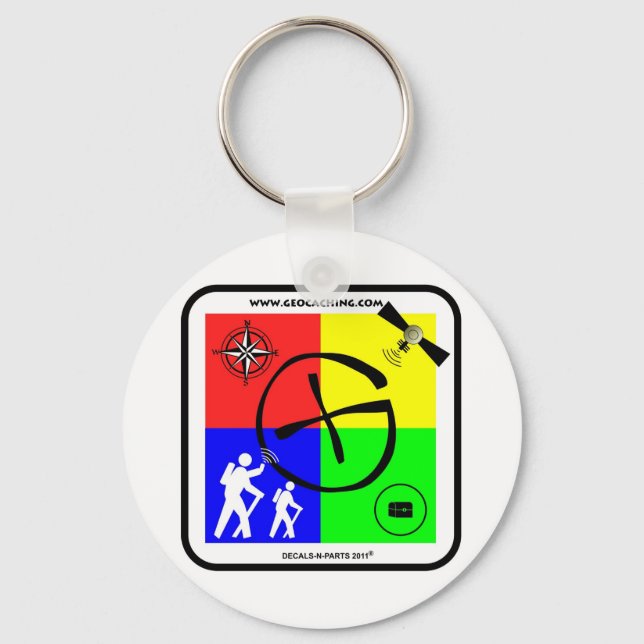 Geocaching Schlüsselkette! Schlüsselanhänger (Vorderseite)