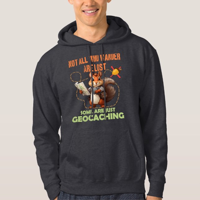 Geocaching-Shirt - Niedliches Eichhörnchen Hoodie (Vorderseite)