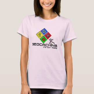 Geocaching Stickman Geocacher T Shirt und Geschenk