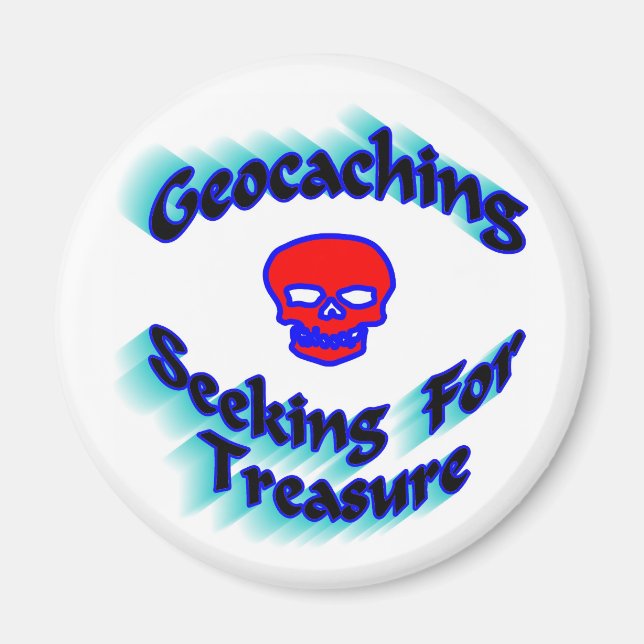 Geocaching sucht nach Schatz Magnet (Vorne)