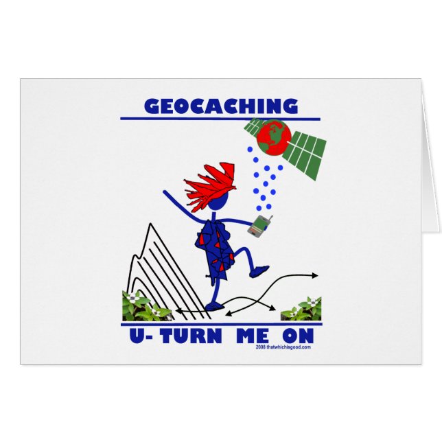 Geocaching U schalten mich ein (Vorderseite (Horizontal))