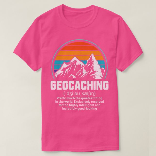 Geocashing Geocahing Geocacher Geocache Geocaching T-Shirt (Design vorne)