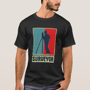 Geodäsie-Vermessungsingenieur Theodolite pro T-Shirt
