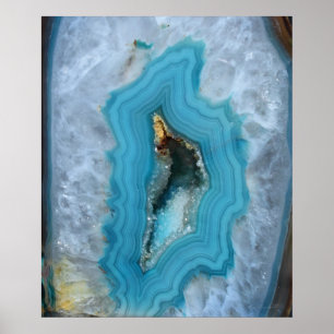 Geode Blue 1 Art Print -20x24 -andere Größen auch Poster