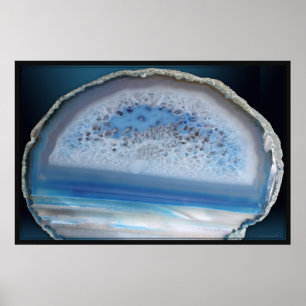 Geode Blue 2 Poster -60x40 -andere Größen verfügba
