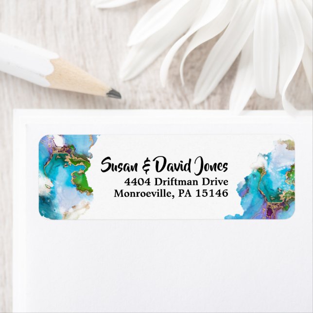 Geode Imitate Goldblauer Pfauengelenk Edelstein Mo (Insitu)