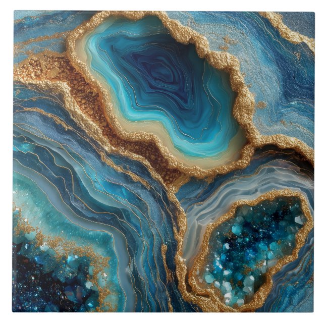 Geode Keramikfliese (Vorderseite)