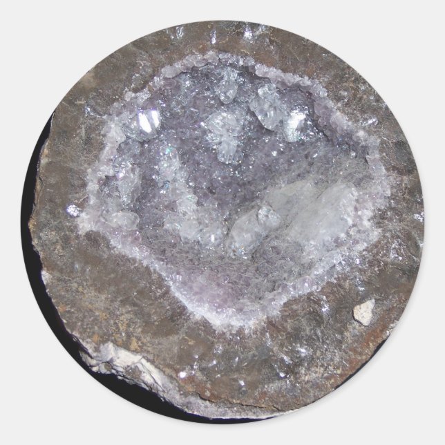 Geode Runder Aufkleber (Vorderseite)