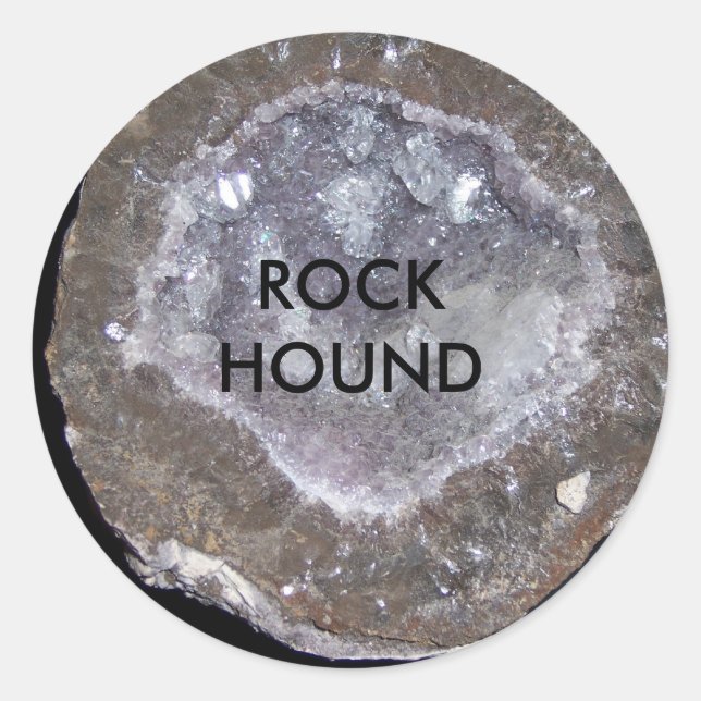 Geode Runder Aufkleber (Vorderseite)