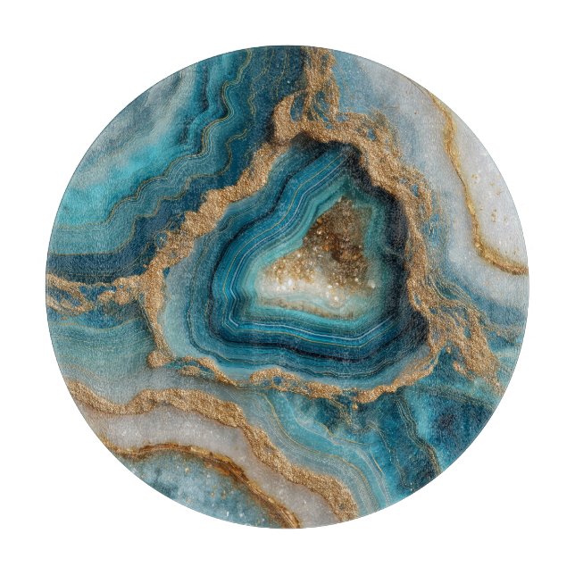 Geode-Schneidbrett Schneidebrett (Vorderseite)