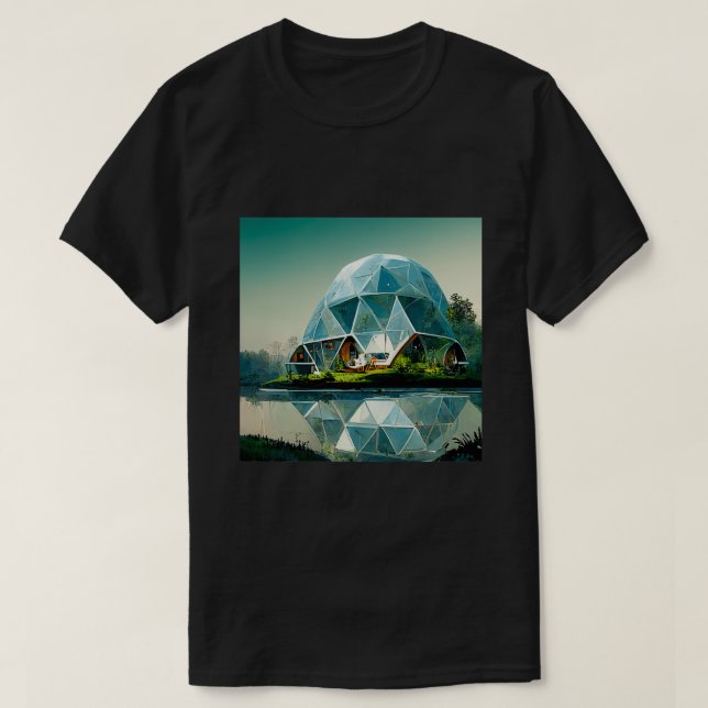 GEODESIC DOME HOUSE T-Shirt (Design vorne)