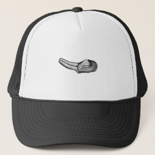 Geoduck Muschel (Schwarzweiss-Illustration) Truckerkappe