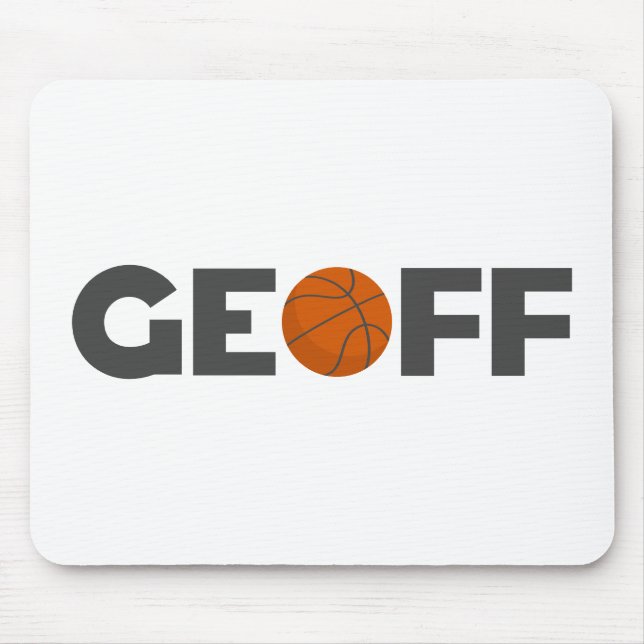 Geoff Basketball Mouse Pad Mousepad (Vorne)