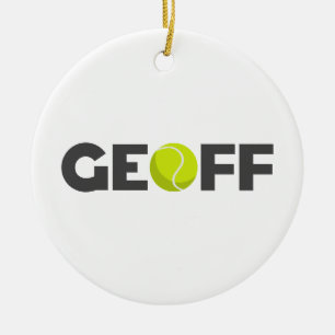 Geoff Tennis Keramik Ornament