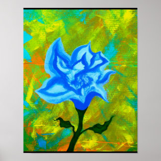 Geöffnete Blaue Poster