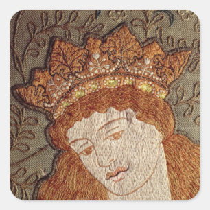 Geoffrey Chaucer 'Legende von gutem Women Quadratischer Aufkleber