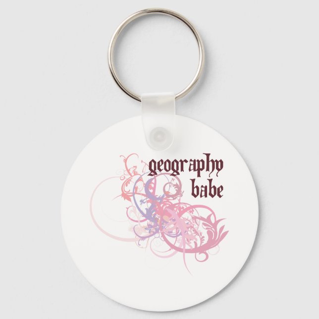 Geografie Babe Schlüsselanhänger (Vorderseite)