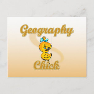 Geografie Chick Postkarte