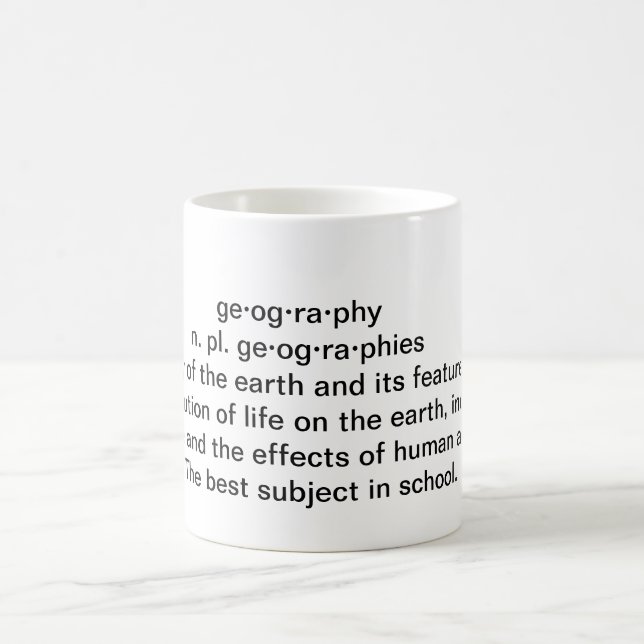 Geografie-Definition Kaffeetasse (Mittel)