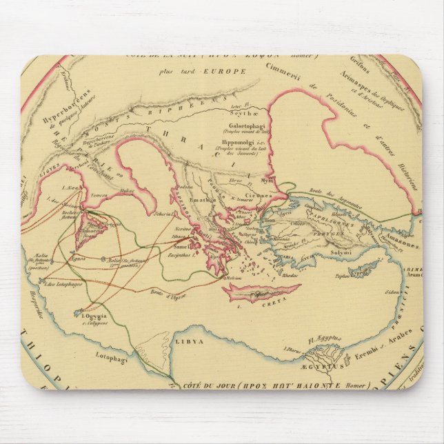 Geografie der Grecs-Primitive Mousepad (Vorne)