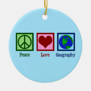 Geografie der Liebe Keramik Ornament