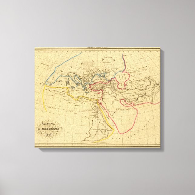 Geografie des Herodotus Leinwanddruck (Vorderseite)