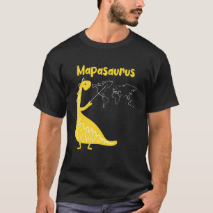 Geografie des Mapasaurus Geographer T-Shirt